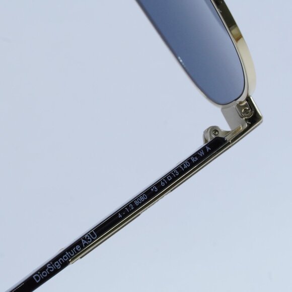 Dior DIORSIGNATURE A3U B0B0 Sunglasses Gold Aviator Frame, Blue Lenses main image 10